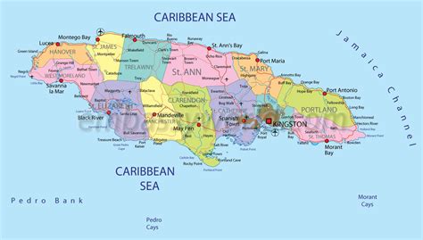 jamaica's parishes and capitals|Jamaica Maps & Facts .